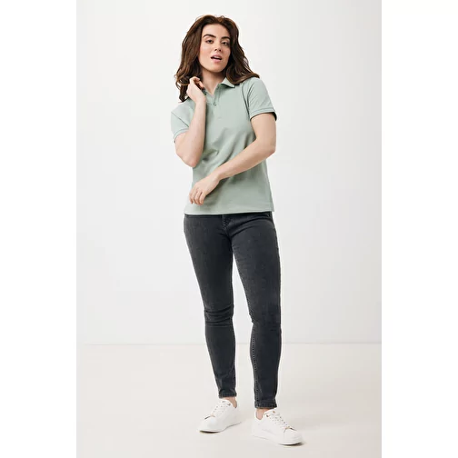 Polo piqué Iqoniq Yosemite en coton recyclé, Iceberg green, Image 6