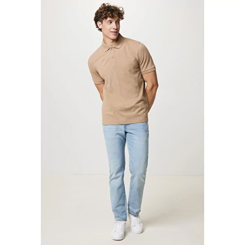 Polo piqué Iqoniq Yosemite en coton recyclé, heather brown, Image 8