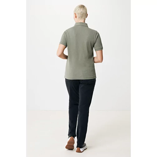 Polo piqué Iqoniq Yosemite en coton recyclé, heather green, Image 7