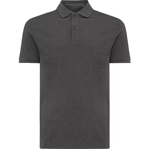 Polo piqué Iqoniq Yosemite en coton recyclé, heather anthracite, Image 1