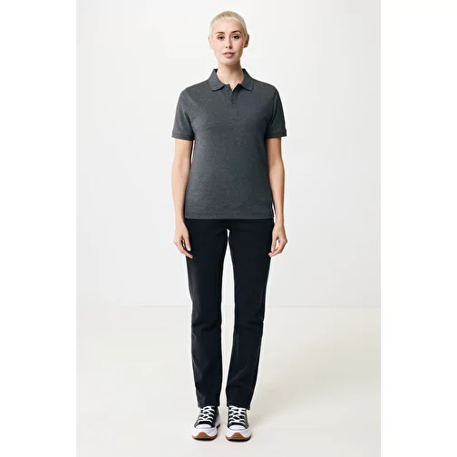 Polo piqué Iqoniq Yosemite en coton recyclé, heather anthracite, Image 5