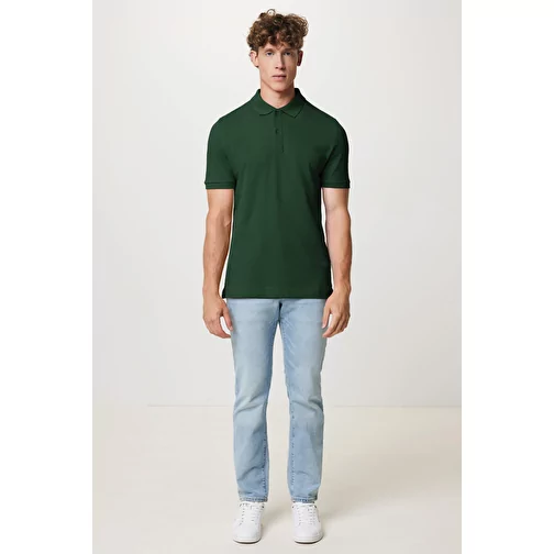 Polo piqué Iqoniq Yosemite en coton recyclé, forest green, Image 10