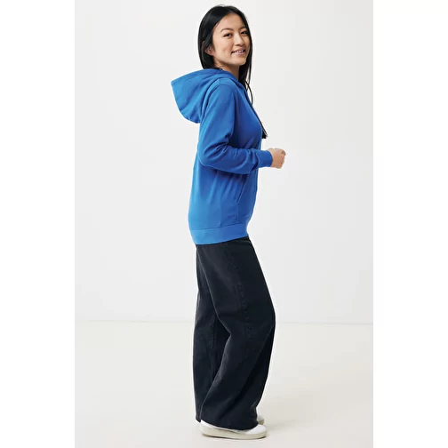 Sweat à capuche Iqoniq Rila Lightweight en coton recyclé, bleu roi, Image 7