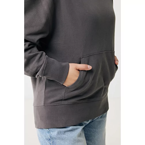 Iqoniq Yoho Hoodie Relax en coton recyclé, anthracite, Image 10