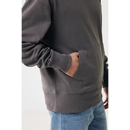 Iqoniq Yoho Hoodie Relax en coton recyclé, anthracite, Image 16