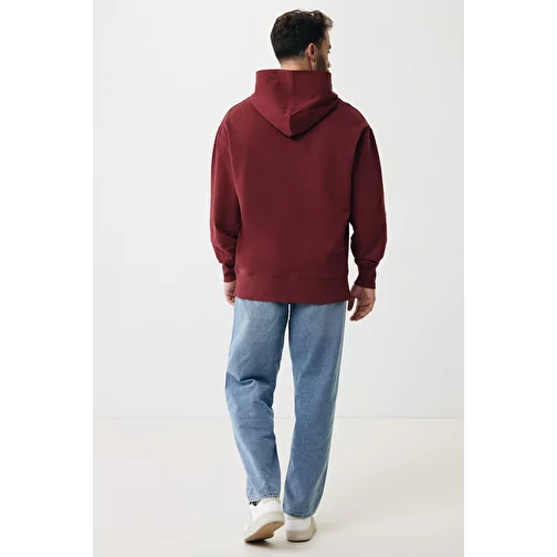 Sweat-shirt Iqoniq Yoho Relax en coton recyclé, bordeaux, Image 13