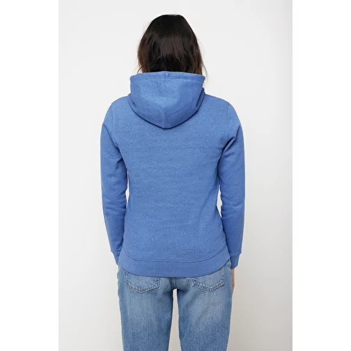 Iqoniq Torres sweat à capuche non teint en coton recyclé, heather blue, Image 10