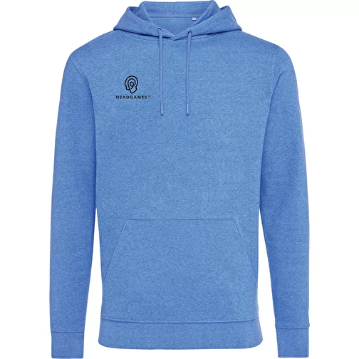 Iqoniq Torres sweat à capuche non teint en coton recyclé, heather blue, Image 4