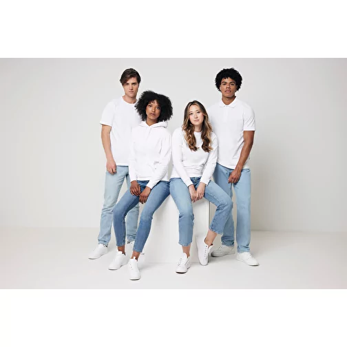 Sweat à capuche Iqoniq Jasper en coton recyclé, blanc recyclé, Image 5