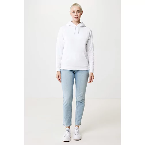 Sweat à capuche Iqoniq Jasper en coton recyclé, blanc recyclé, Image 8