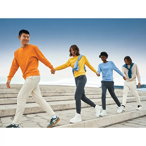 Iqoniq Etosha Lightweight Sweater en coton recyclé, orange, Image 14