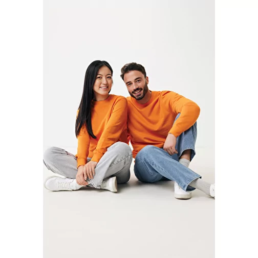 Iqoniq Etosha Lightweight Sweater en coton recyclé, orange, Image 4