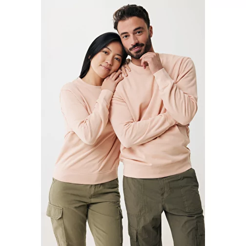 Iqoniq Etosha Lightweight Sweater en coton recyclé, peach nectar, Image 4
