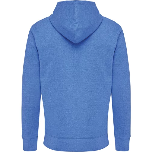 Iqoniq Abisko sweat à capuche zippé en coton recyclé, heather blue, Image 2