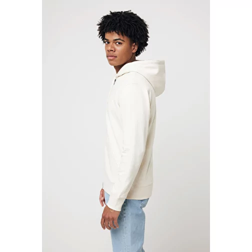 Iqoniq Abisko sweat à capuche zippé en coton recyclé, natural raw, Image 6