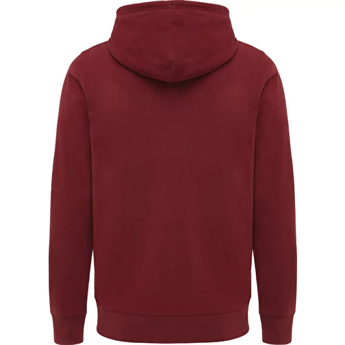 Iqoniq Abisko sweat à capuche zippé en coton recyclé, bordeaux, Image 2