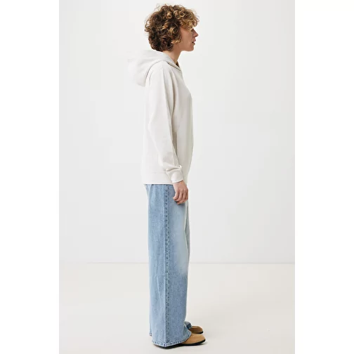 Iqoniq Yengo Hoodie avec poches latérales en rec. coton, ivory white, Image 12