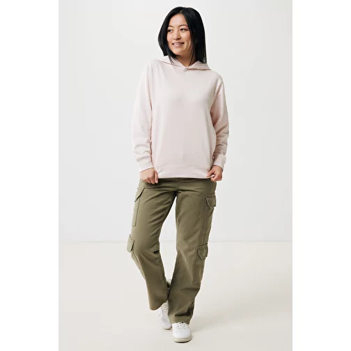 Iqoniq Yengo Hoodie avec poches latérales en rec. coton, cloud pink, Image 6