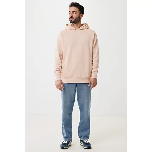 Iqoniq Yengo Hoodie avec poches latérales en rec. coton, peach nectar, Image 12