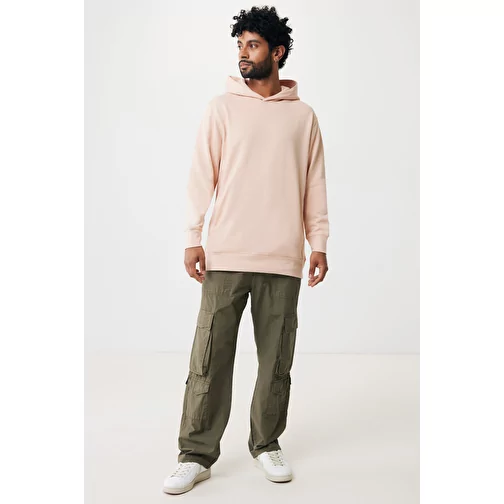 Iqoniq Yengo Hoodie avec poches latérales en rec. coton, peach nectar, Image 17
