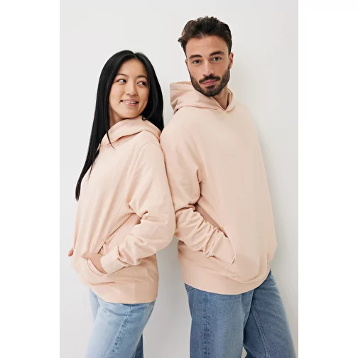 Iqoniq Yengo Hoodie avec poches latérales en rec. coton, peach nectar, Image 4