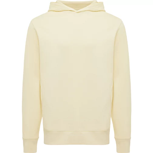 Iqoniq Yengo Hoodie avec poches latérales en rec. coton, cream yellow, Image 1