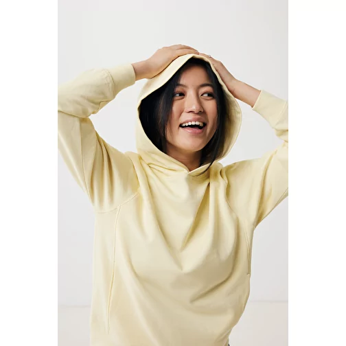 Iqoniq Yengo Hoodie avec poches latérales en rec. coton, cream yellow, Image 8