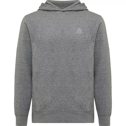 Iqoniq Yengo Hoodie avec poches latérales en rec. coton, light heather anthracite, Image 3