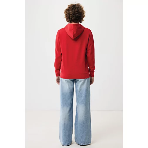 Iqoniq Yengo Hoodie avec poches latérales en rec. coton, rouge, Image 7