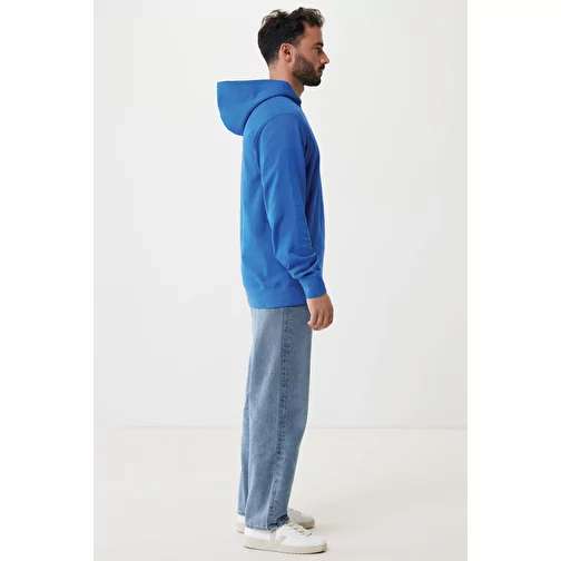 Iqoniq Yengo Hoodie avec poches latérales en rec. coton, bleu roi, Image 13