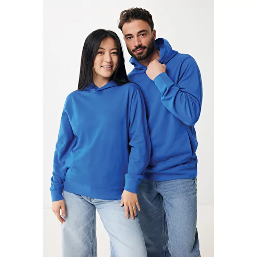Iqoniq Yengo Hoodie avec poches latérales en rec. coton, bleu roi, Image 4
