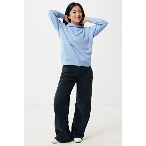 Iqoniq Yengo Hoodie avec poches latérales en rec. coton, sky blue, Image 5