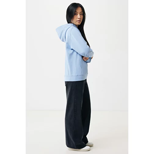 Iqoniq Yengo Hoodie avec poches latérales en rec. coton, sky blue, Image 7