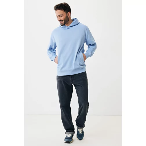 Iqoniq Yengo Hoodie avec poches latérales en rec. coton, sky blue, Image 11