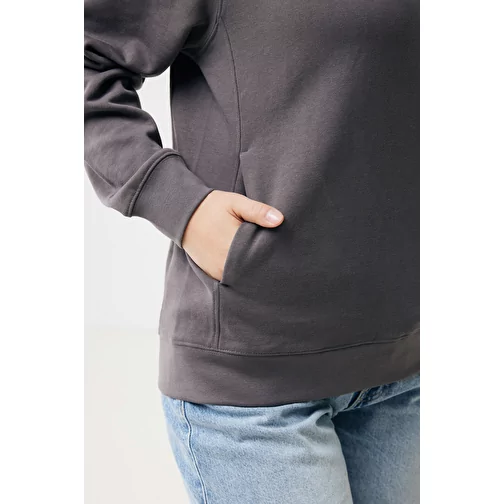 Iqoniq Yengo Hoodie avec poches latérales en rec. coton, anthracite, Image 11