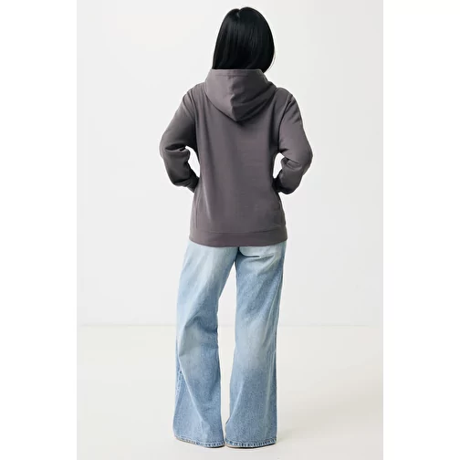 Iqoniq Yengo Hoodie avec poches latérales en rec. coton, anthracite, Image 9