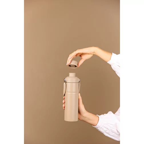 VINGA Baltimore Trek RCS bouteille SS recyclée 600ml, greige, Image 9