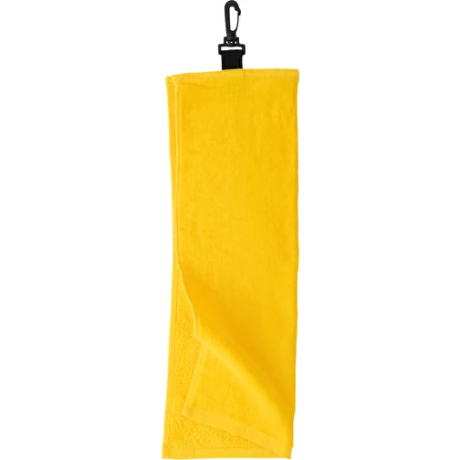 Serviette de bain en velours jaune, impression par transfert incluse, Image 1
