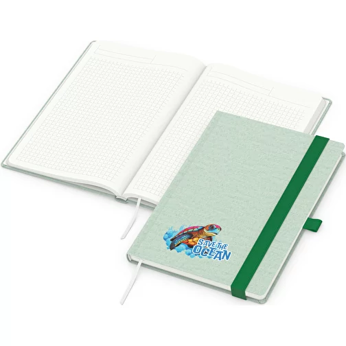 Carnet de notes Ocean-Book Recycling, vert, Image 1