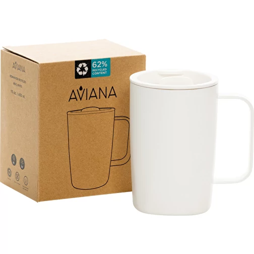 AvianaT Rowan RCS gobelet recyclé 450ml, blanc, Image 6