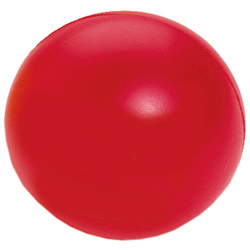 Ball , rot, Polyurethanschaum, 7,00cm x 7,00cm x 7,00cm (Länge x Höhe x Breite), Bild 1