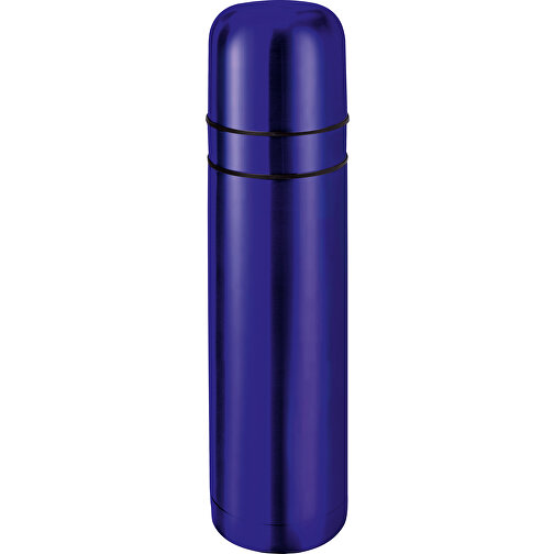 ROMINOX® Isolierkanne // Cup In Cup - Mit 2 Deckeln - Blau , blau, Edelstahl - farbig lackiert, Kunststoff, 8,00cm x 31,00cm x 8,00cm (Länge x Höhe x Breite), Bild 1