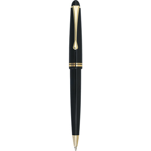 Kugelschreiber CLASSIC , schwarz, Kunststoff / Stahl, 13,50cm (Länge), Bild 1