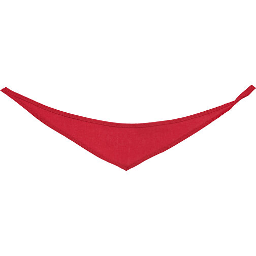 Dreiecktuch , rot, 100% Polyester, 36,50cm x 0,20cm x 6,50cm (Länge x Höhe x Breite), Bild 1