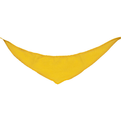 Dreiecktuch , gelb, 100% Polyester, 37,00cm x 0,20cm x 9,00cm (Länge x Höhe x Breite), Bild 1