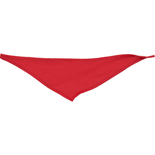 Dreiecktuch , rot, 100% Polyester, 21,50cm x 0,20cm x 6,50cm (Länge x Höhe x Breite), Bild 1