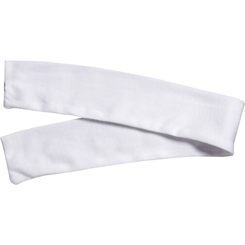 Schal , weiß, 100% Polyester, 46,00cm x 0,30cm x 5,00cm (Länge x Höhe x Breite), Bild 1