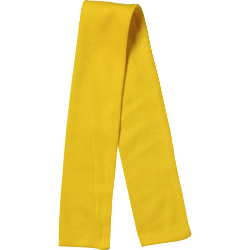 Schal , gelb, 100% Polyester, 46,00cm x 0,30cm x 5,00cm (Länge x Höhe x Breite), Bild 1
