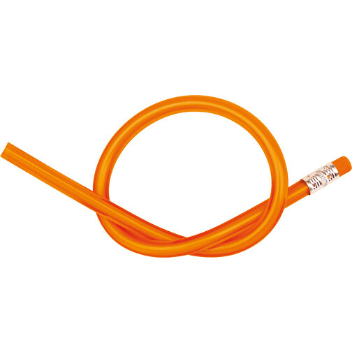 Originale matita flessibile AGILE (arancio, PVC, privo di ftalati o  ammorbidenti, 14g) come gadget personalizzati su