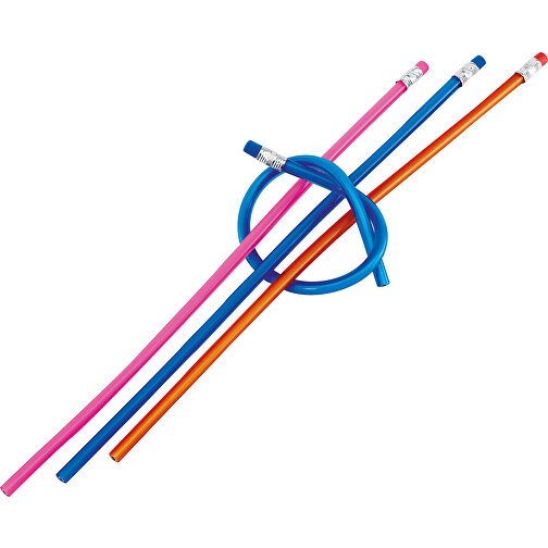 Flexibler Bleistift AGILE , orange, PVC, frei von Phthalaten, 35,00cm (Länge), Bild 2